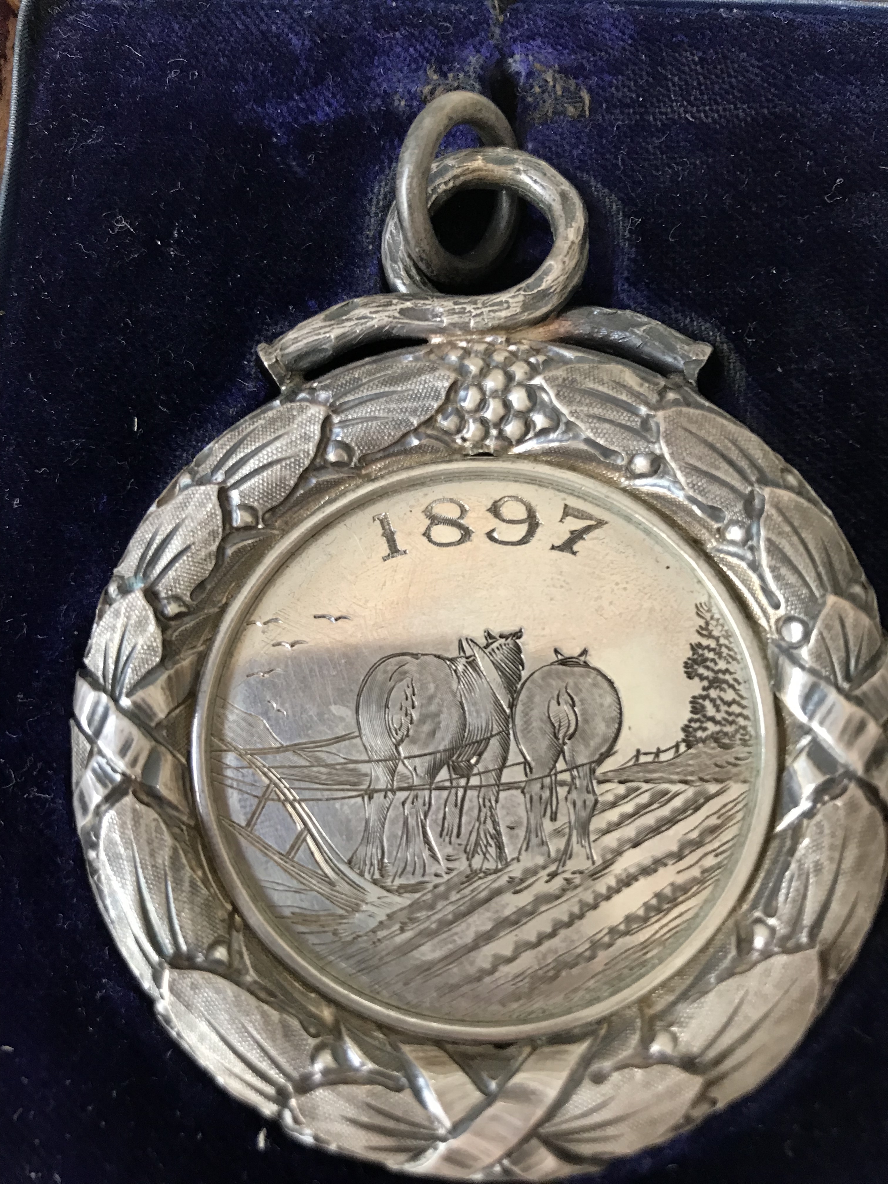 Ploughing medal, Linked To: <a href='profiles/i489.html' >John Burrell 🧬</a>